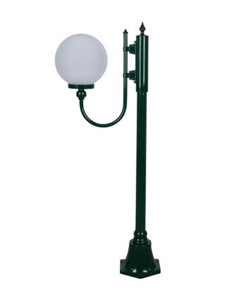 LISBON 1LT 1.32M 250MM OPAL POSTLIGHT GREEN